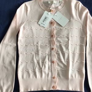 New Ted Baker scallop stitch detail cardigan